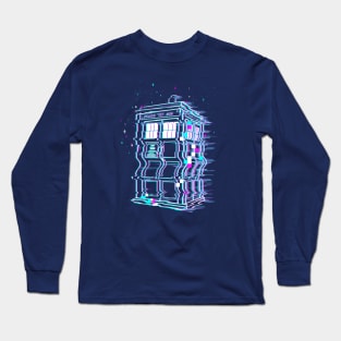 Glitch Tardis Long Sleeve T-Shirt